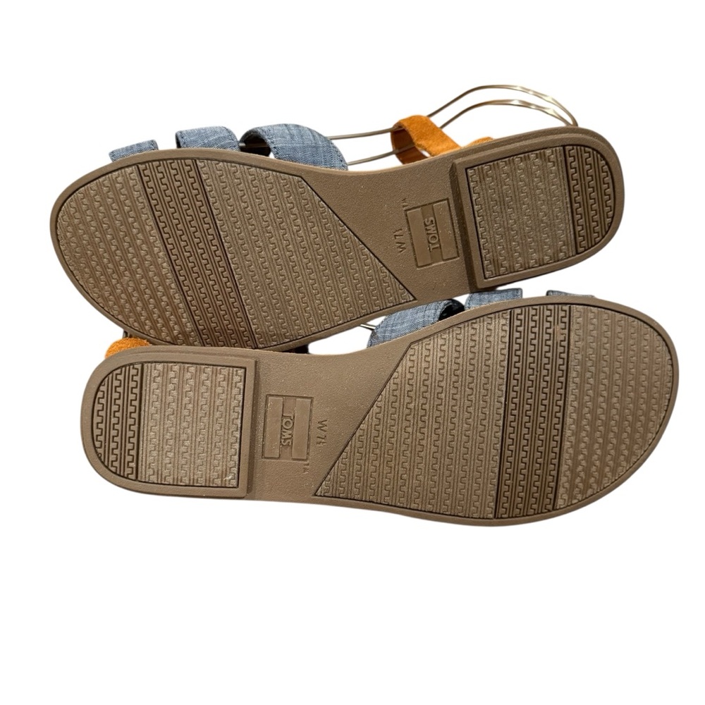 Toms Zoe Denim and Leather Sandals Size 7.5 EUC - Picture 8 of 8